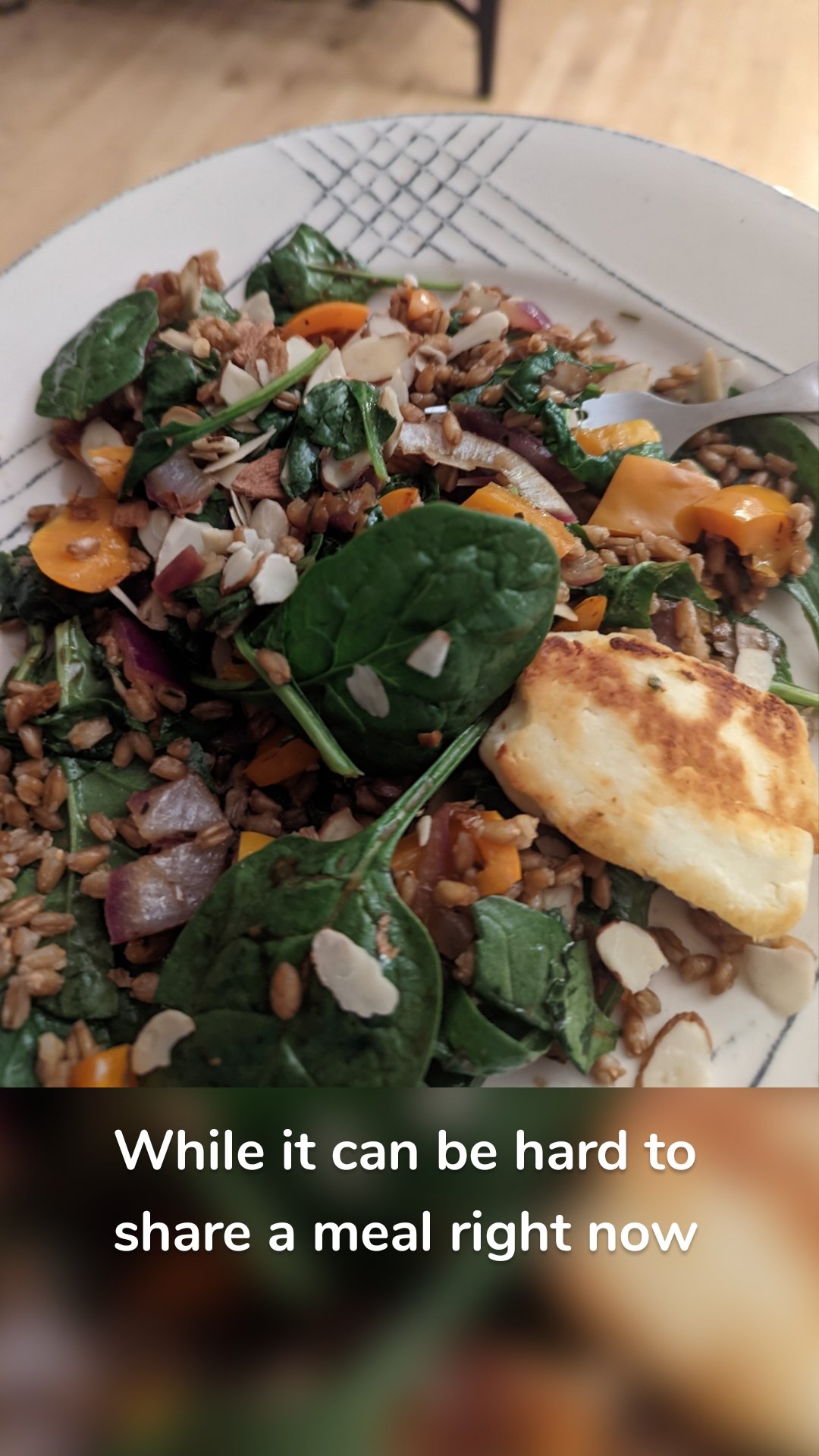 While it can be hard to share a meal right now